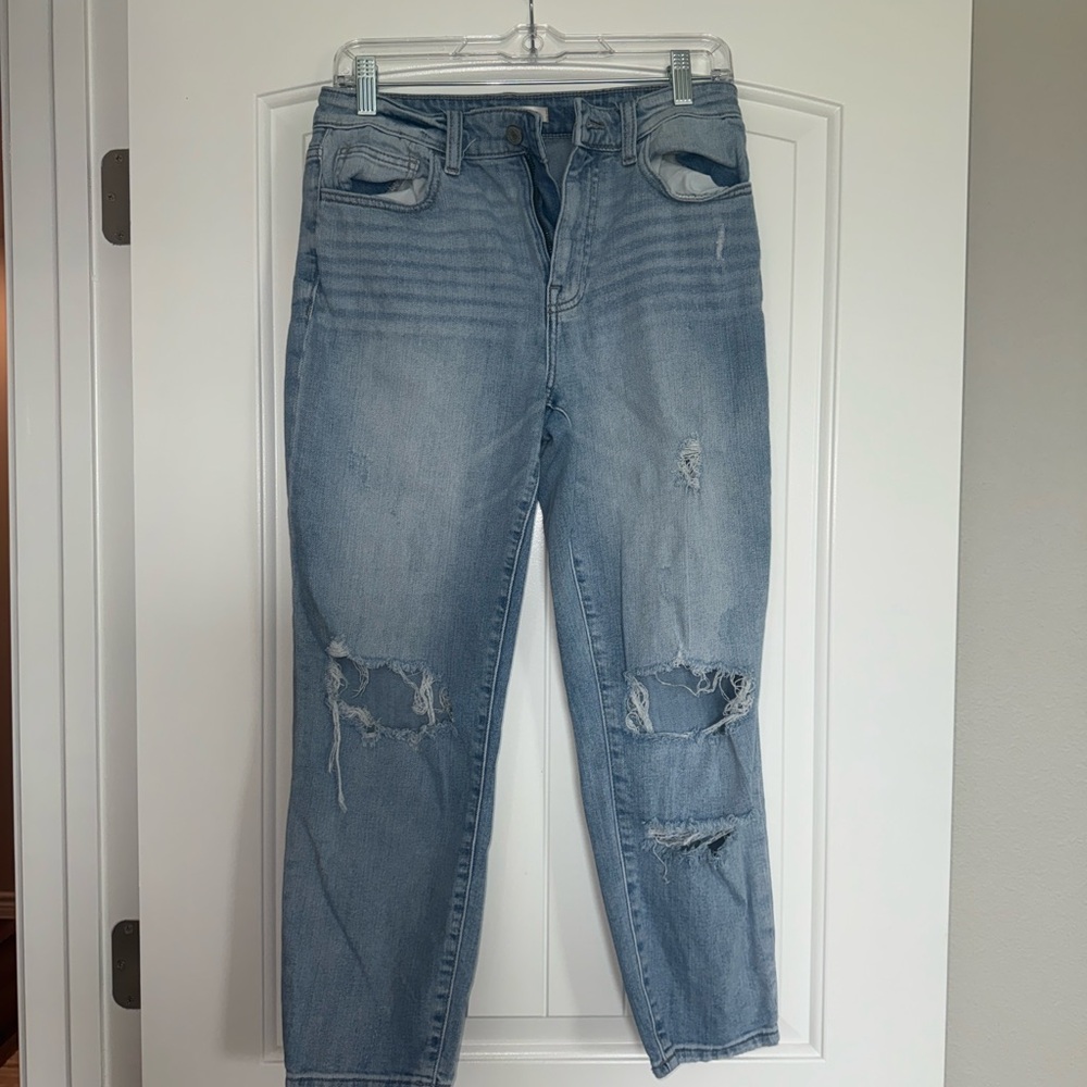 Distressed Light Blue Women's Jeans